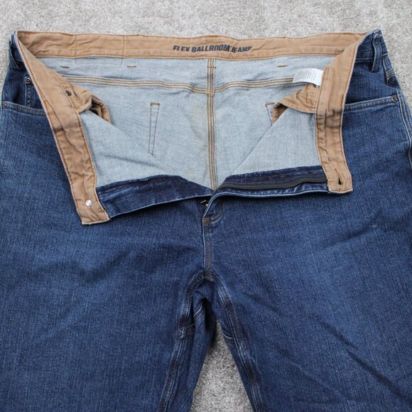 Duluth DuluthFlex Ballroom Jeans Mens 48x30 Blue Relaxed Fit 5-Pocket Stretch - Picture 9 of 13